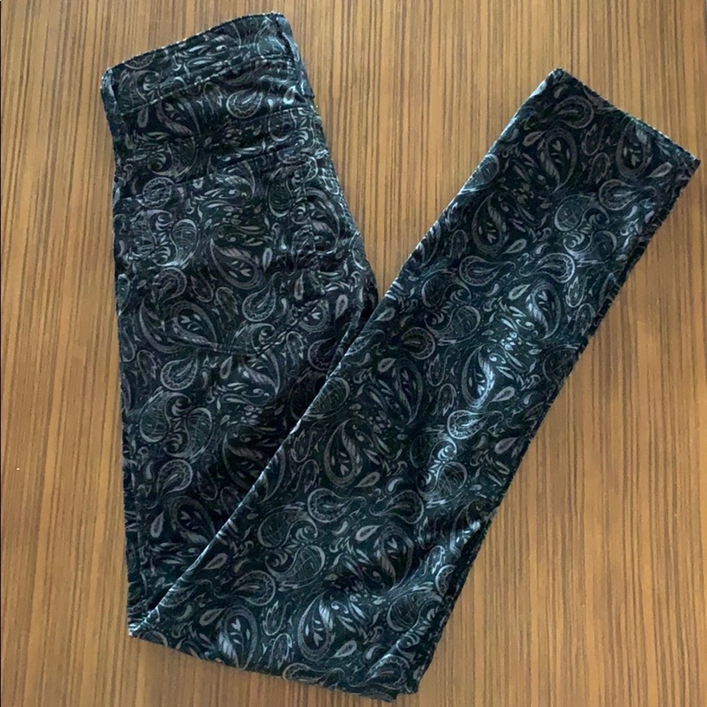 Anthropology velvet high rise pants SZ 25